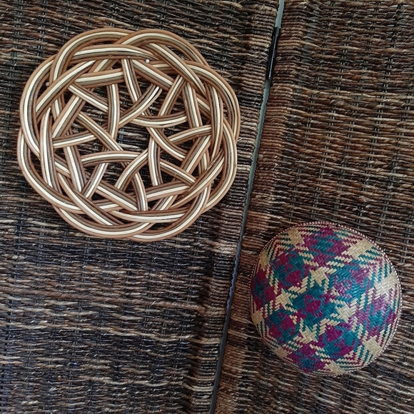 Boho Baskets Wall Decor Farmhouse Natural Livingroom Bedroom Cottagecore Hippie - Picture 1 of 4